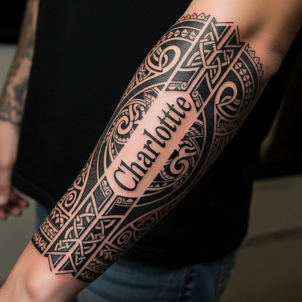 Tribal Tattoos - Traditional tribal patterns with bold, flowing lines